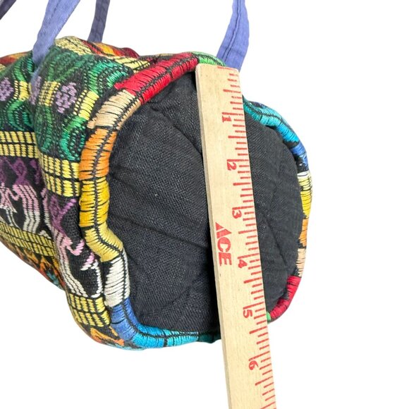 Embroidered Weekend Carry on Travel Duffel Bag Womens Multicolor Bohemian Boho - Picture 9 of 9